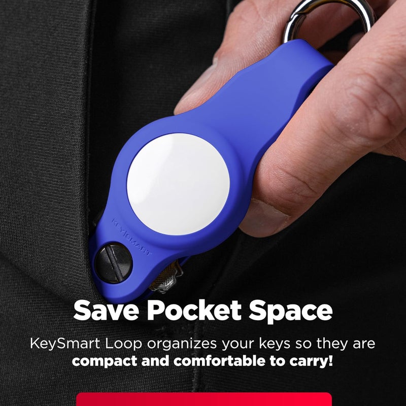 key smart KeySmart Air - Premium Keychain Key Holder Compatible with Apple AirTag, 5 Key Organizer Keychain, Air Tags Not Included - Image 5